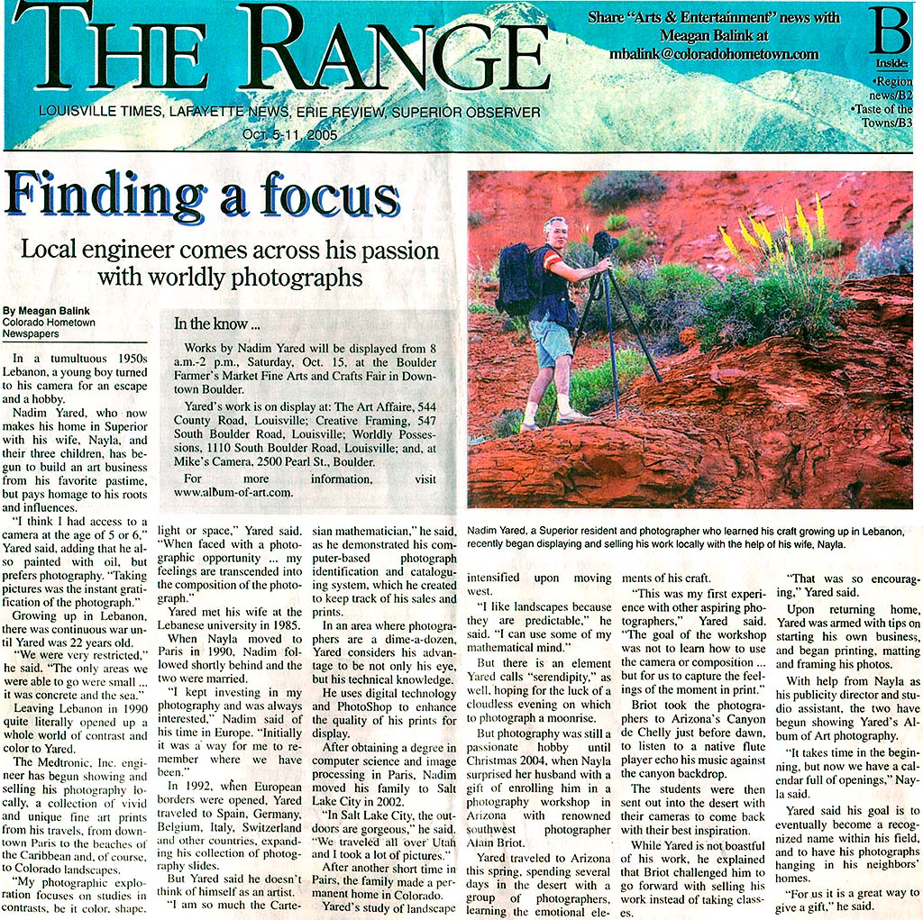 Article in Superior Observer Newspaper